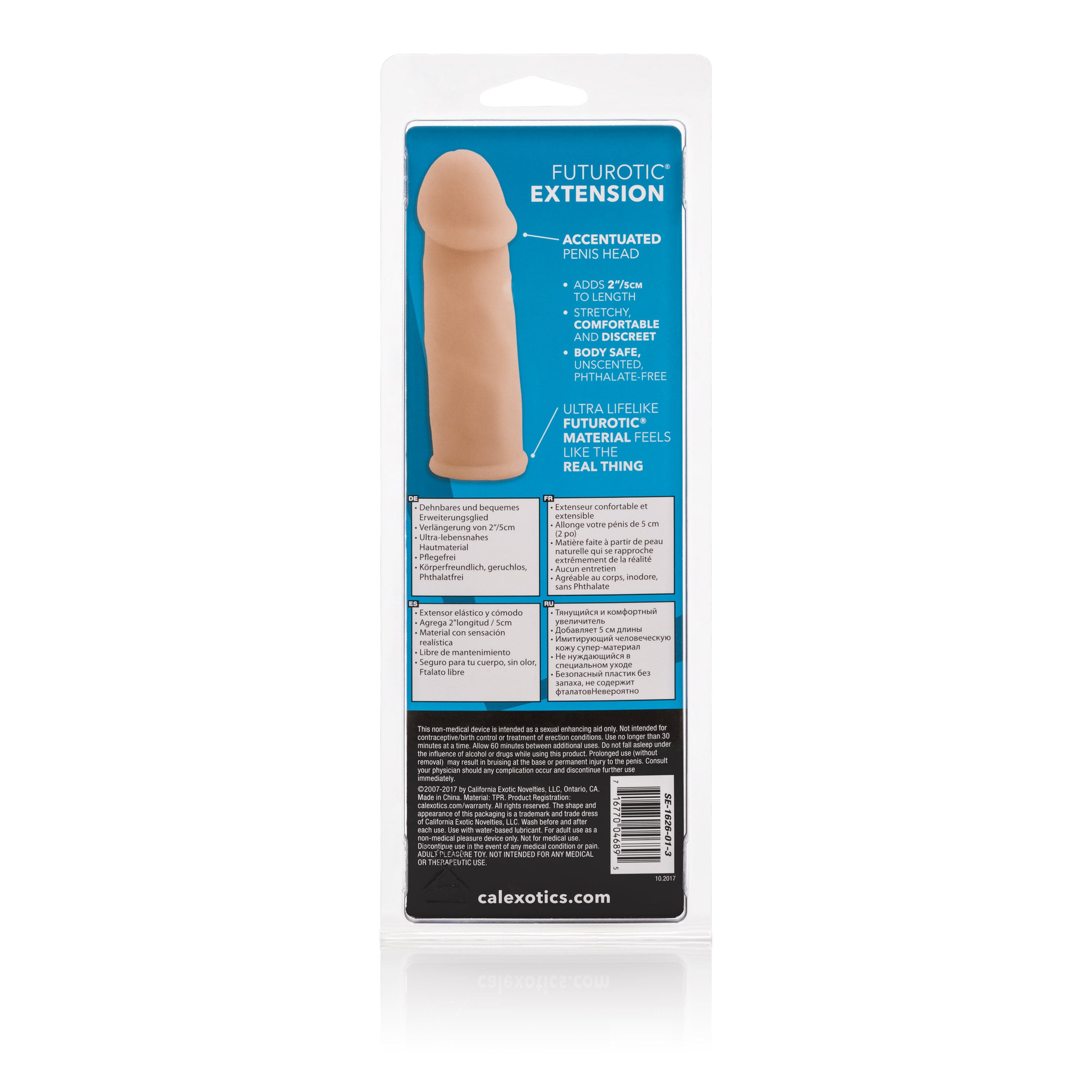 CalExotics Futorotic Soft Penis Extender Adds Length and Girth SLEEVES