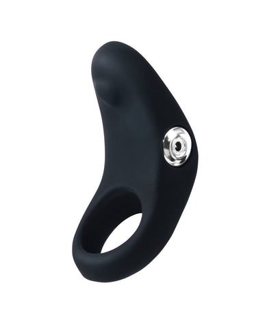 Rev Rechargeable Vibrating C-Ring (Black) – Silicone C-Ring Cock Rings Vibrating