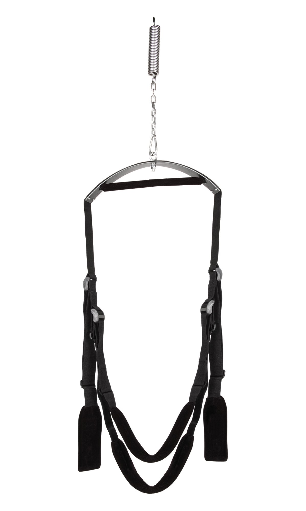Lux Fetish Fantasy Swing Adjustable Black Bedroom Restraint for Couples SWINGS