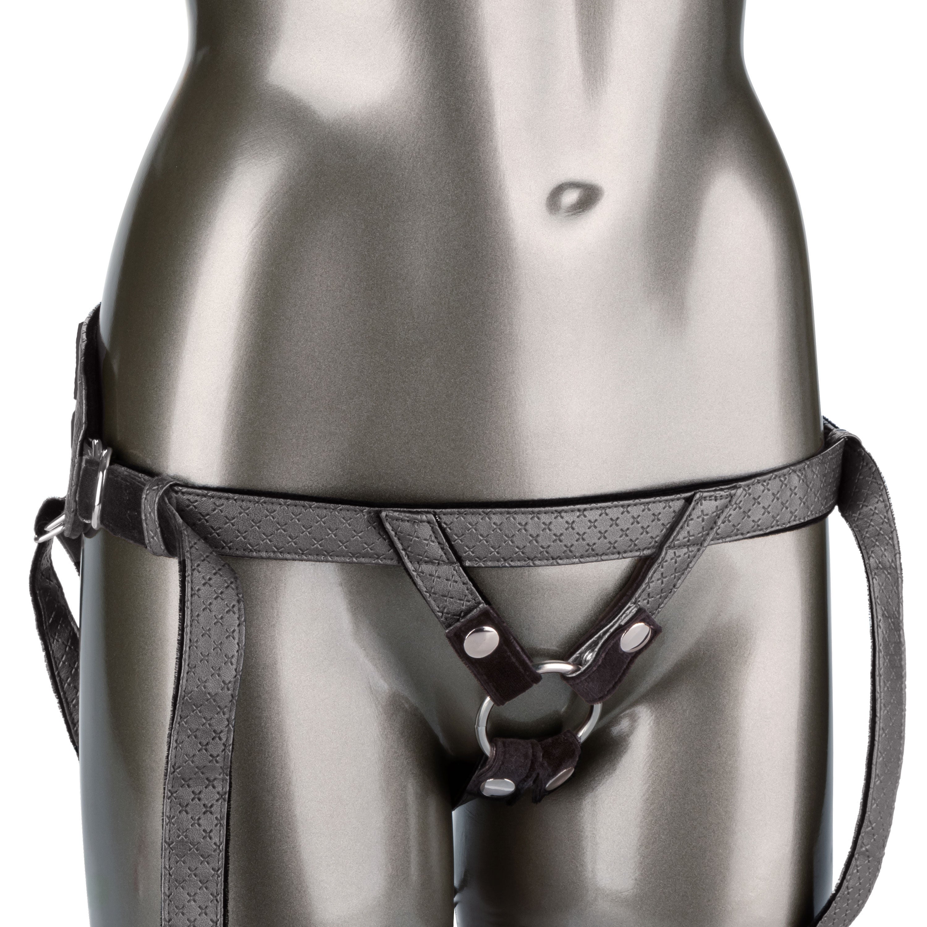 Her Royal Harness Regal Princess Crotchless Harness Pewter > Dildos > Strap On Harnesses