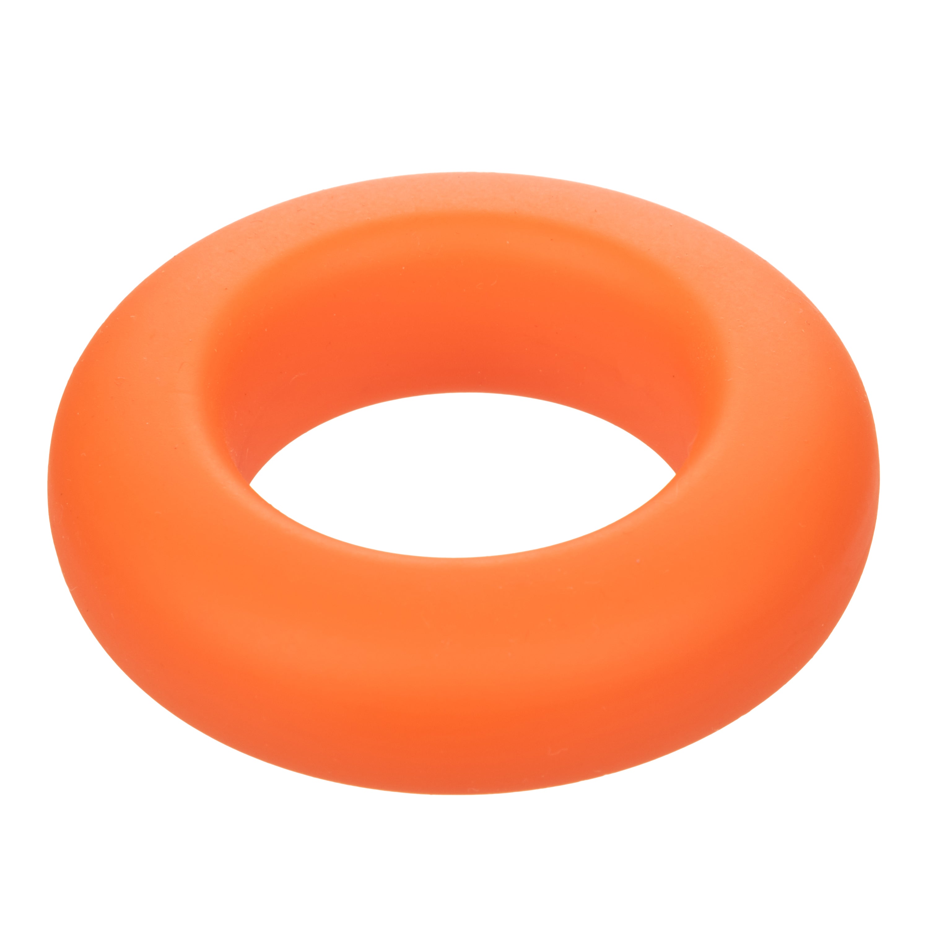 Alpha Liquid Silicone Prolong Large Ring Orange 1.25 Inch Diameter Stretchy Comfortable Durable COCK RINGS