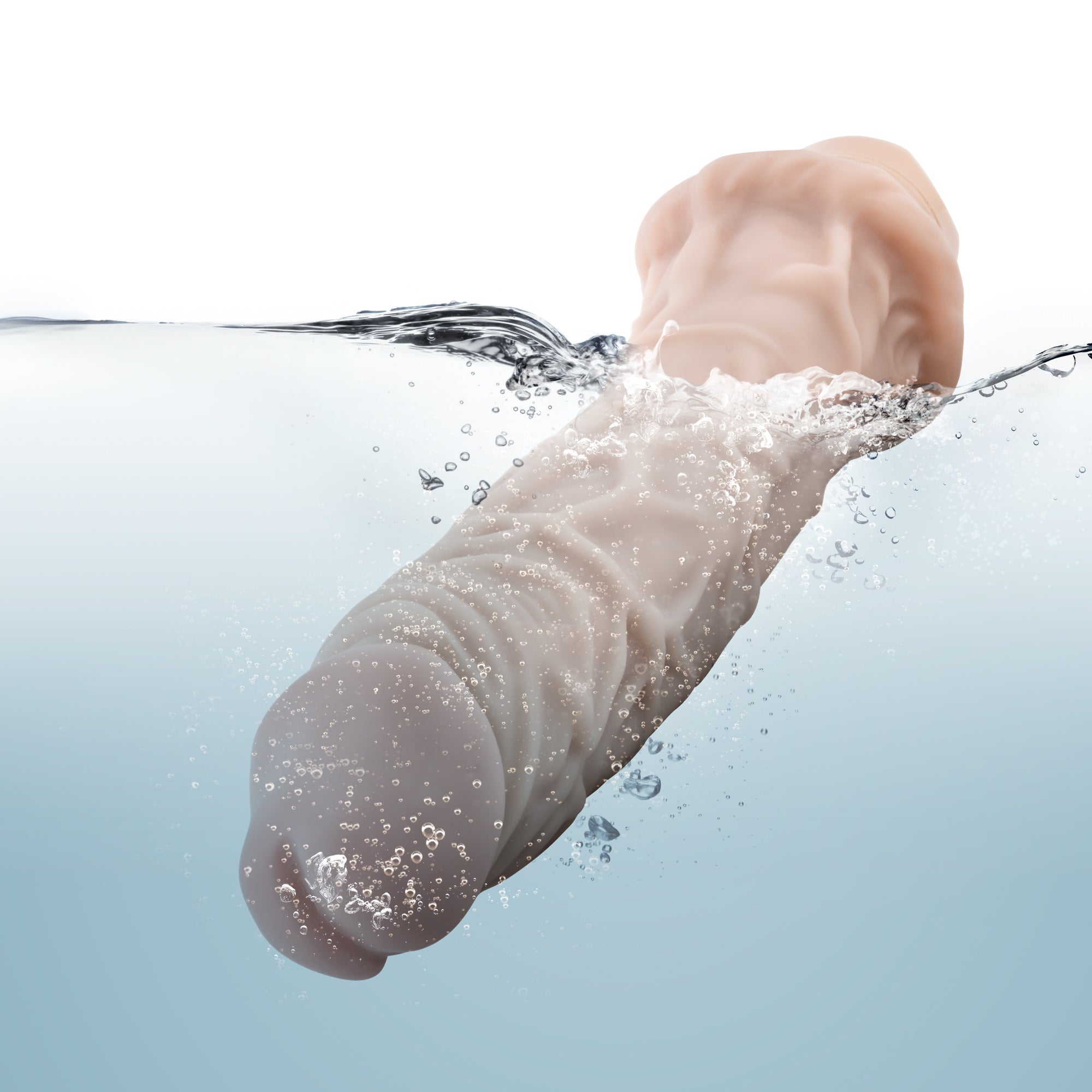 Dr Skin Cock Vibe 8 9.75 Inch Vibrating Cock Beige DONGS Vibrating