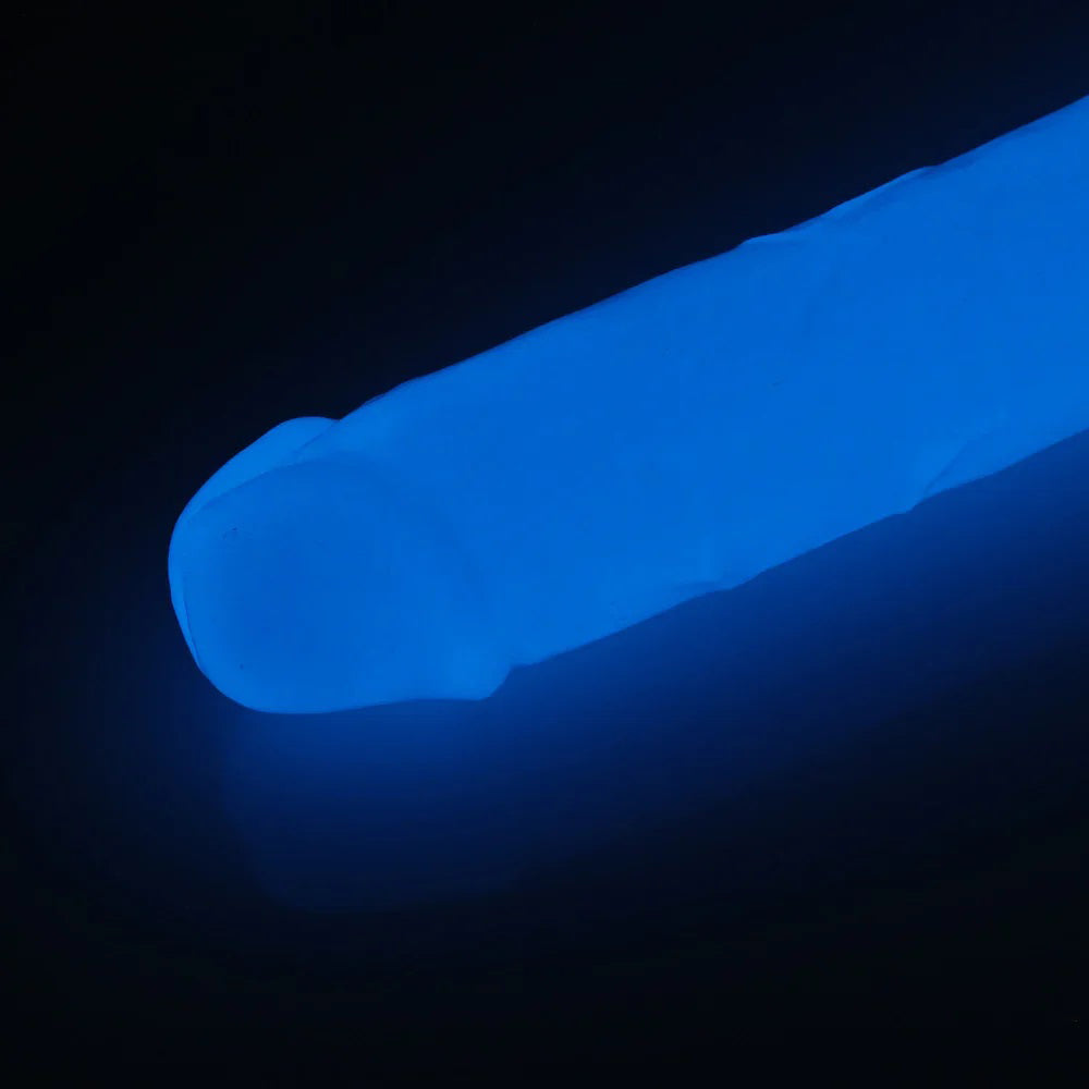 Glow In The Dark Periwinkle Dildo 8.5 Inch – Body Safe Flexible Dildo > Dildos > Realistic Dildos