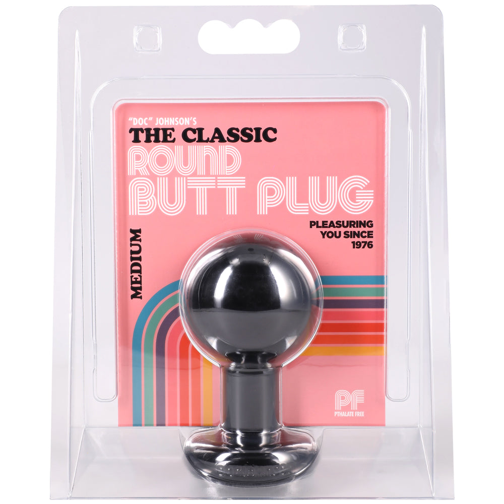 Round Butt Plug Medium – Comfortable and Safe Butt Plug Black > Anal Range > Butt Plugs