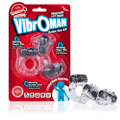 Screaming O Vibro Man Black Starter Kit Adult Sex Toy for Couples > Sex Toys > Sex Kits