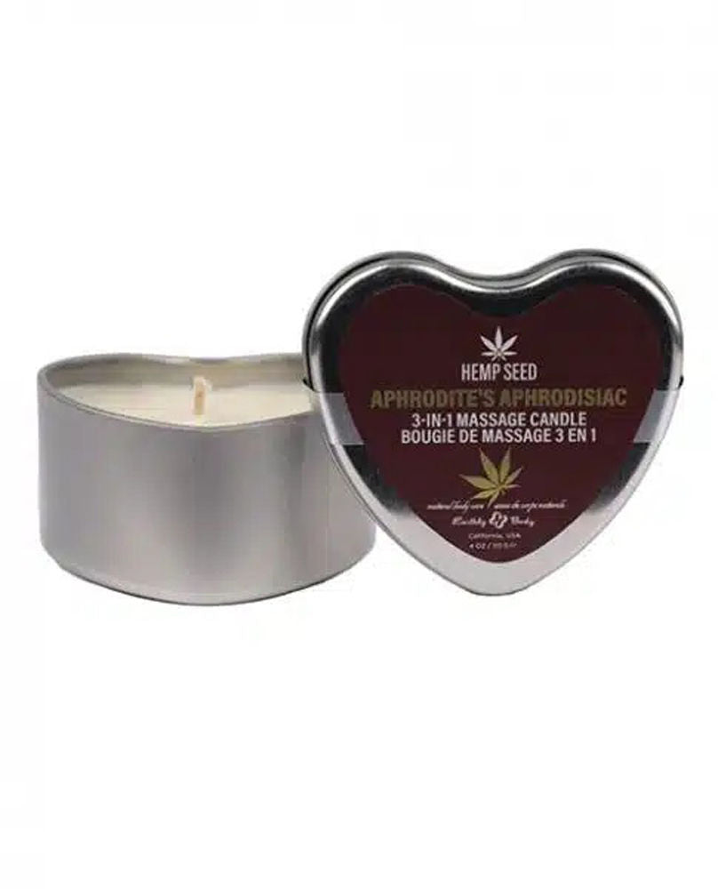 Hemp Seed 3-in-1 Valentines Day Candle - Cupid's Cuddle 4 Oz Massage Candles