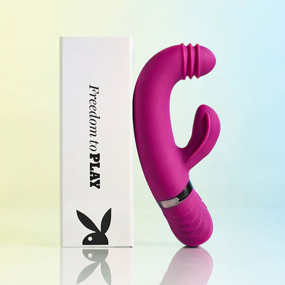 Playboy Pleasure TAP THAT 16.5cm G-Spot Vibrator with Tapping Action > Vibrators > Ladies > Rabbit Multi