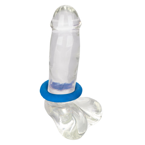 Link Up Ultra-Soft Max Neon Blue Silicone Enhancer Ring
