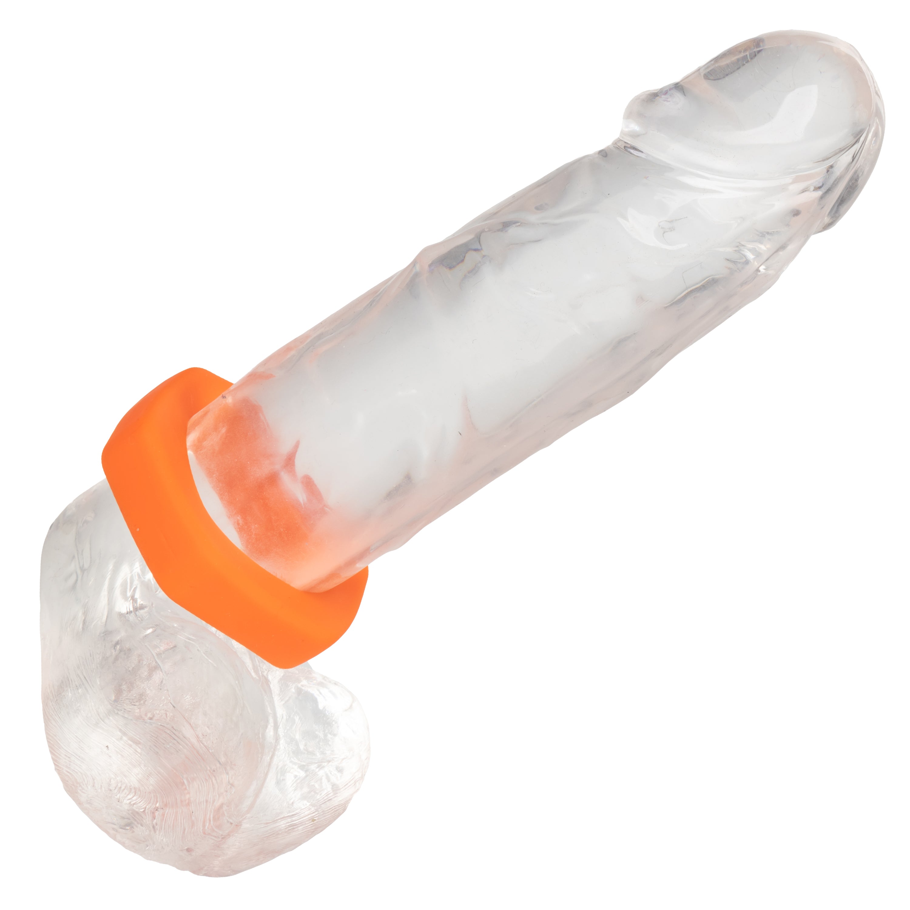 Alpha Liquid Silicone Prolong Sexagon Ring Orange 0.75 Inch Diameter Stretchy Durable Waterproof > Cock Ring > Single