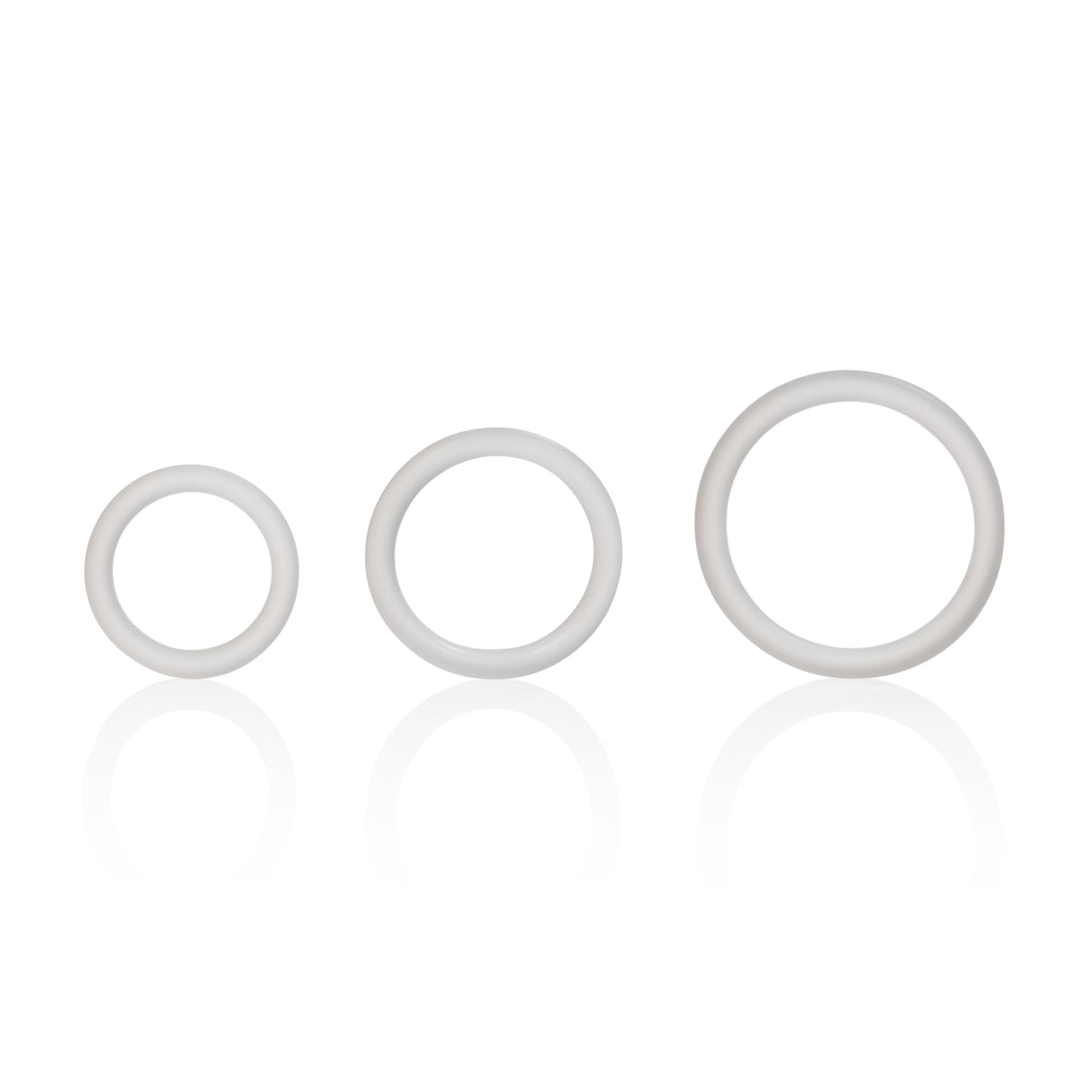 CalExotics Silicone Support Rings Set – Stretchy Comfortable Black Cock Rings > Cock Ring > Sets
