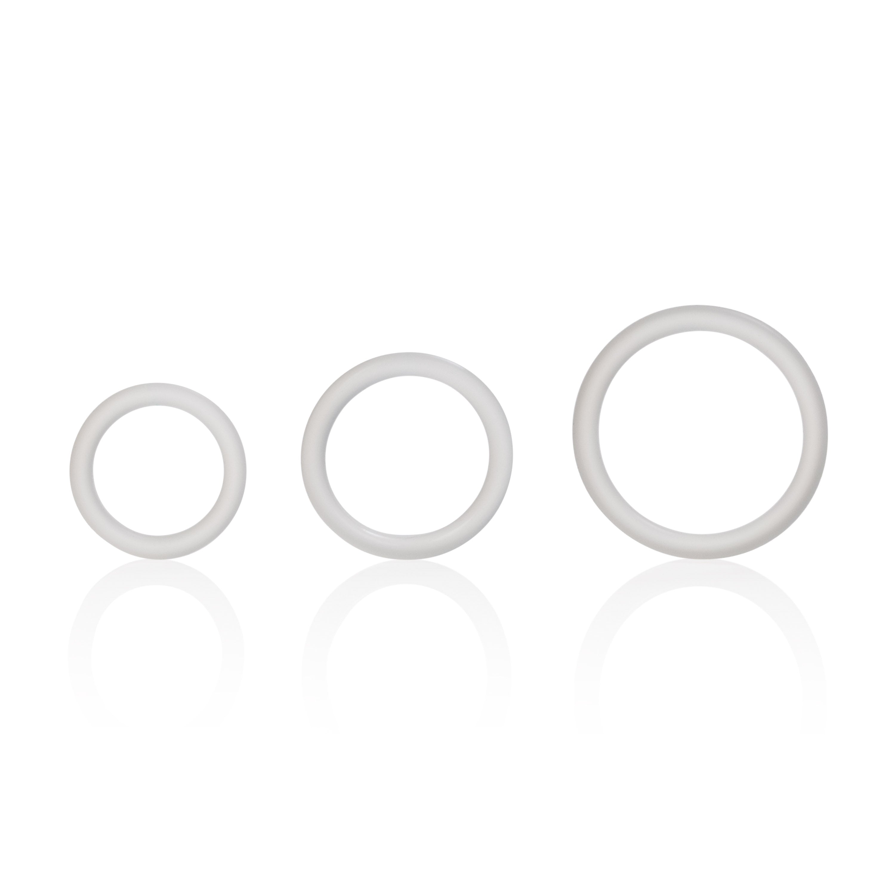CalExotics Silicone Support Rings Set – Stretchy Comfortable Black Cock Rings > Cock Ring > Sets