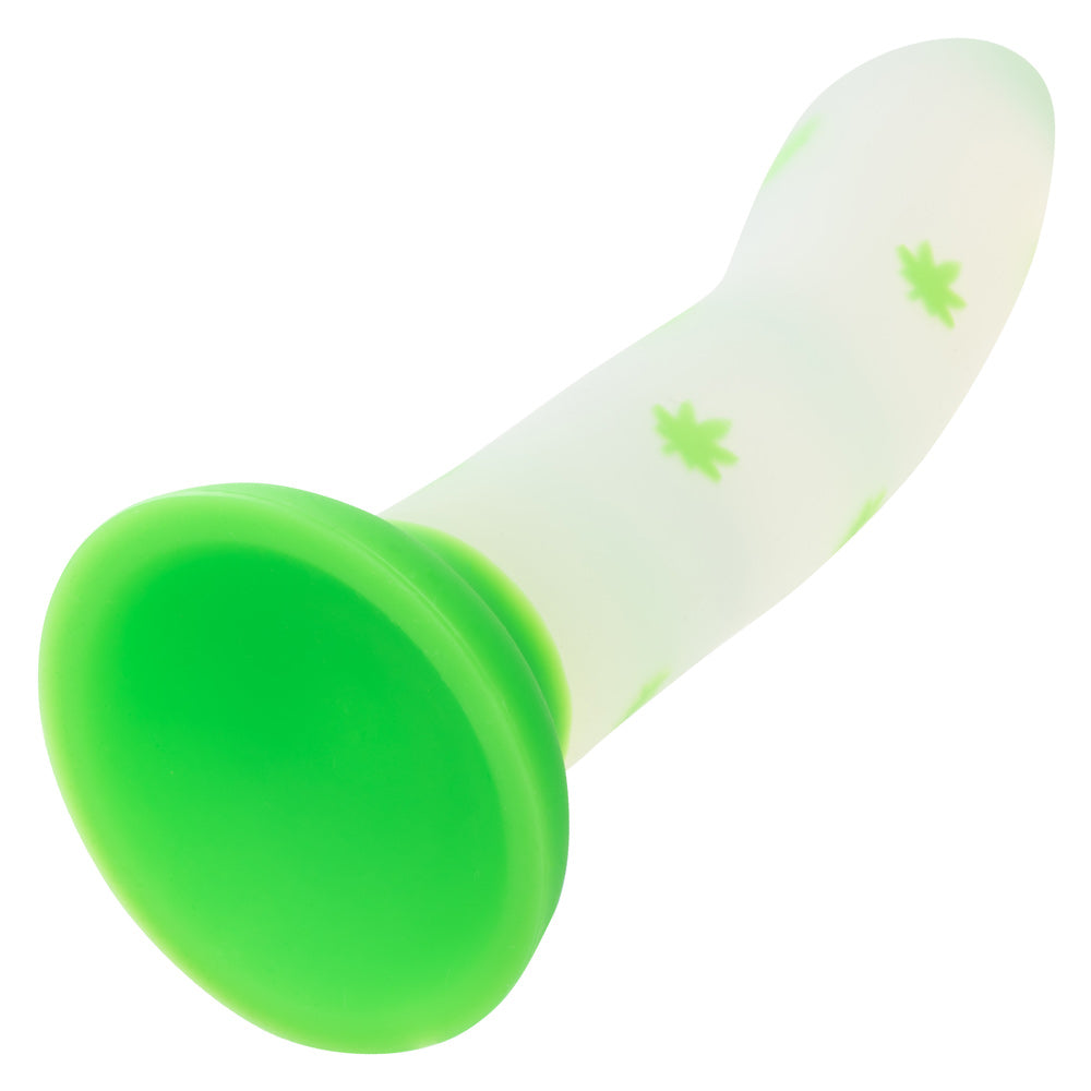 CalExotics Glow Stick Leaf Green Bendable Silicone 6" Dildo > Dildos > Strap On Dildos