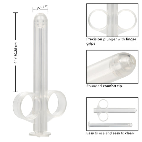 XL Lube Tube Clear Reusable Lubricant Dispensing Tube Lube Applicator