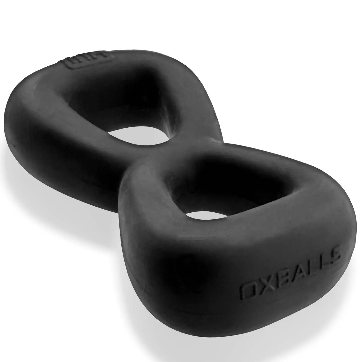 Boomerang Double-Ring Cockring & Nut-Tugger Black > Cock Ring > Single