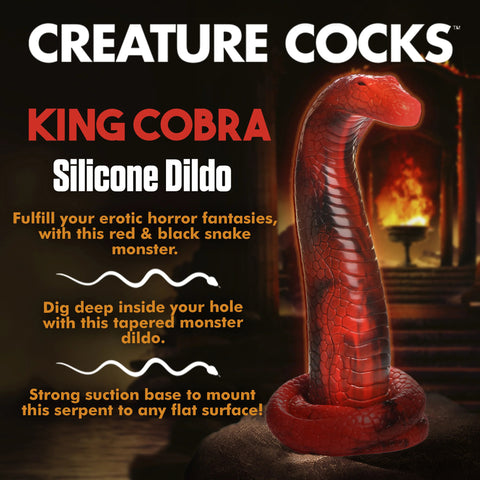 Creature Cocks King Cobra Silicone Dildo for Unique Sensations and Sensual Exploration Fantasy Dongs