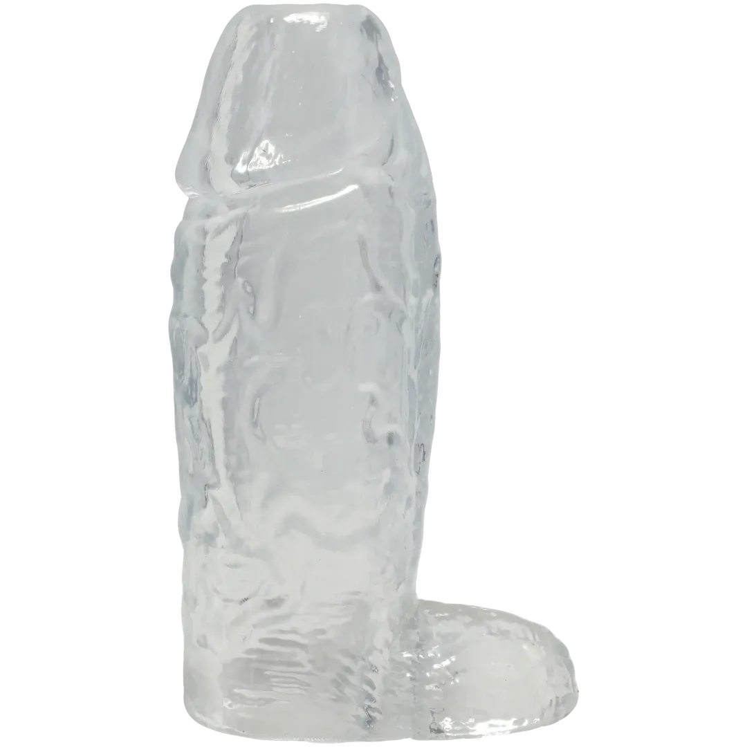 Titanmen Cock Sleeve with Ball Strap 6 Inch Clear – Silicone Sleeve > Sex Toys For Men > Penis Sleeves
