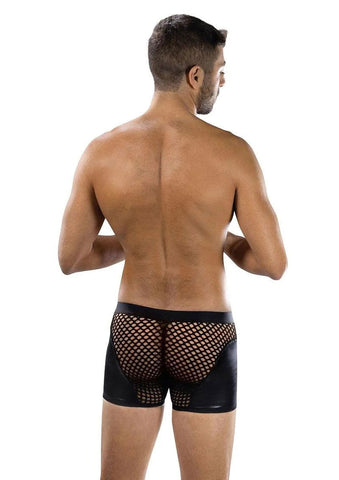 Sheer Contrast Boxer Briefs (Black) – Men’s Underwear Mens Trunks