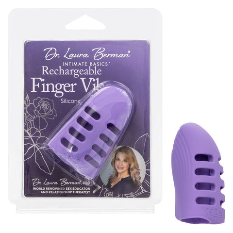 Dr. Laura Berman Rechargeable Finger Vibe - Purple Finger Stimulator