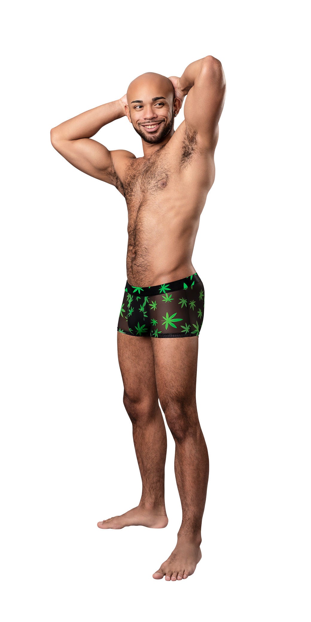 Male Power Hazy Dayz X-Large Pot Leaf Pouch Boxer Shorts Mens Trunks