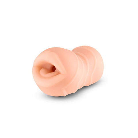NS Novelties Pocket Pals (Brown) – Textured Mouth Stroker Sleeve Strokers - Manual