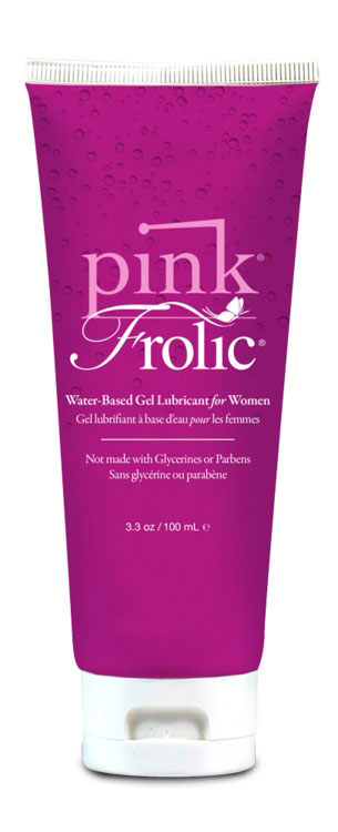 Pink Frolic Water-Based Personal Lubricant Gel 3.3 Oz Tube Speciality Lubricants