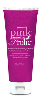 Pink Frolic Water-Based Personal Lubricant Gel 3.3 Oz Tube > Lube > Water Based