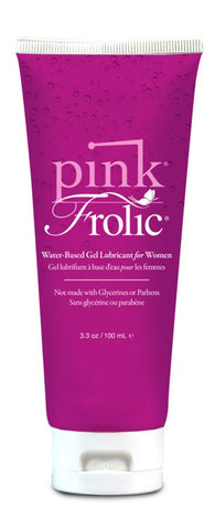Pink Frolic Water-Based Personal Lubricant Gel 3.3 Oz Tube Speciality Lubricants