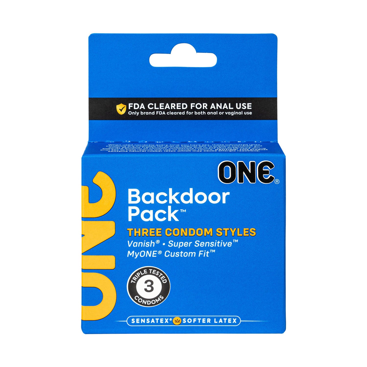 One Backdoor 3 Count Condoms Default Title > Essentials > Condoms