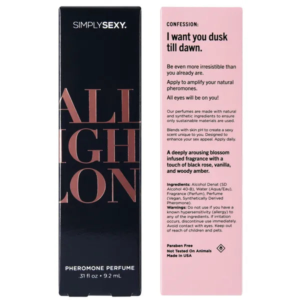 Simply Sexy All Night Long – Pheromone Perfume 9.2ml Default Title > Essentials > Aphrodisiacs