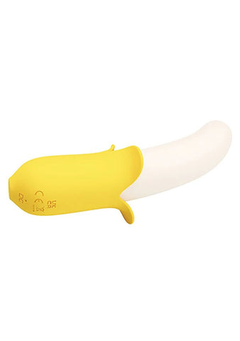 Pretty Love Banana Geek Yellow Silicone Vibrator with Modes Vibrators