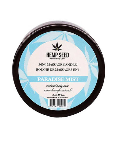 Hemp Seed 3-in-1 Massage Candle - Paradise Mist 6 Oz Default Title Massage Candles