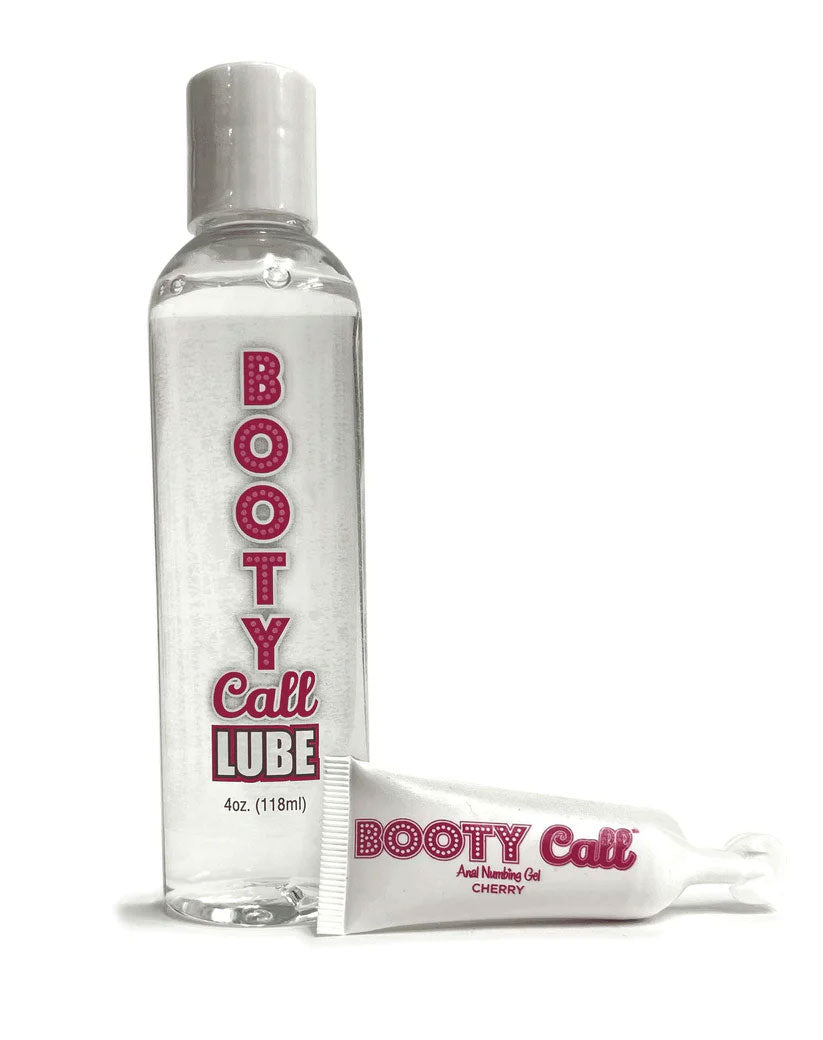 Booty Call Lube Duo (Cherry) – Anal Lubricant and Numbing Gel Set 118ml > Lube > Flavoured