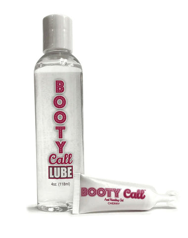 Booty Call Lube Duo (Cherry) – Anal Lubricant and Numbing Gel Set 118ml > Lube > Flavoured