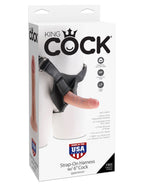 King Cock Strap-On Harness With 6-Inch Realistic Silicone Dong – Strap-On Dildo > Dildos > Strap On Harnesses