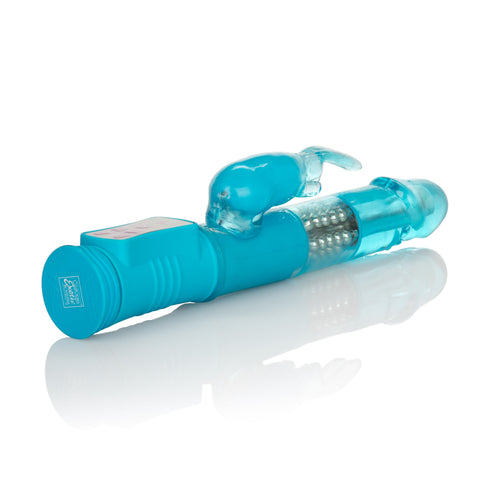 CalExotics Jack Rabbit Vibrator Blue With Rotating Beads Blue VIBRATORS-RABBIT