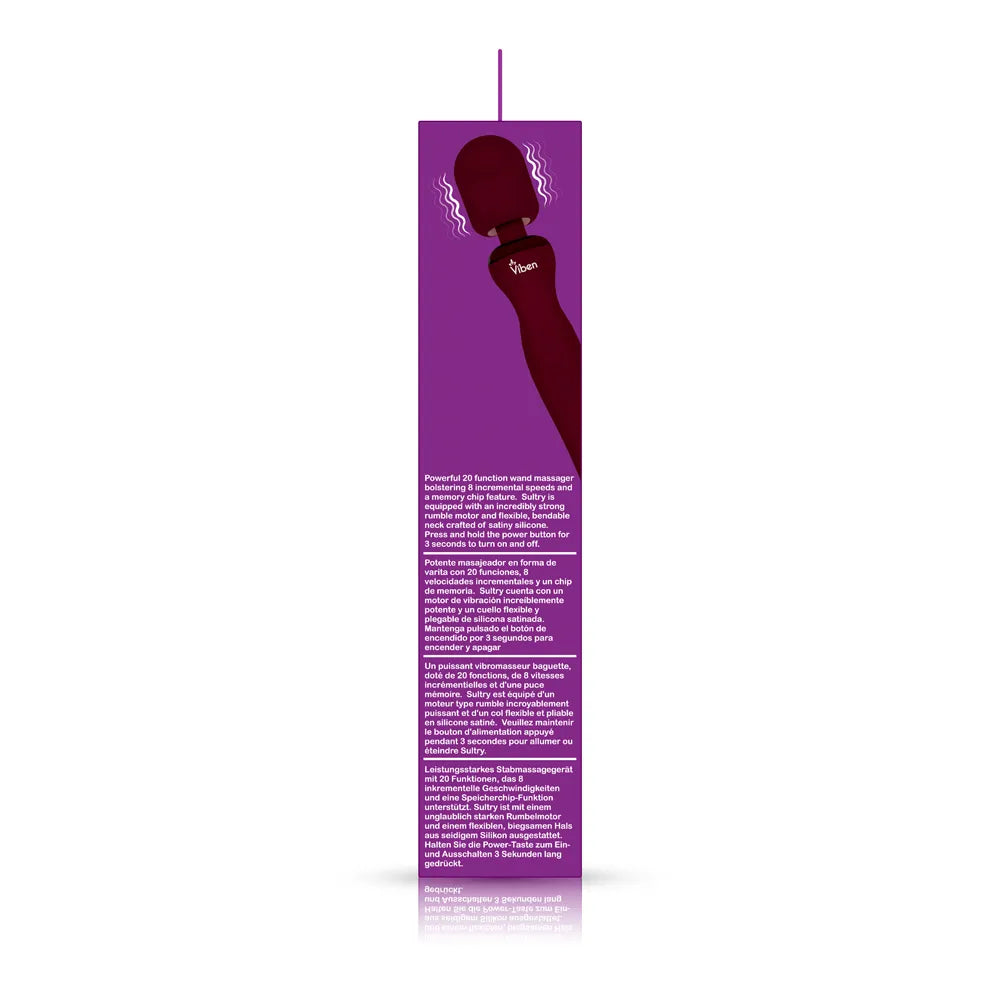 Viben Sultry Wand Massager in Ruby > Sex Toys > Massage Wands