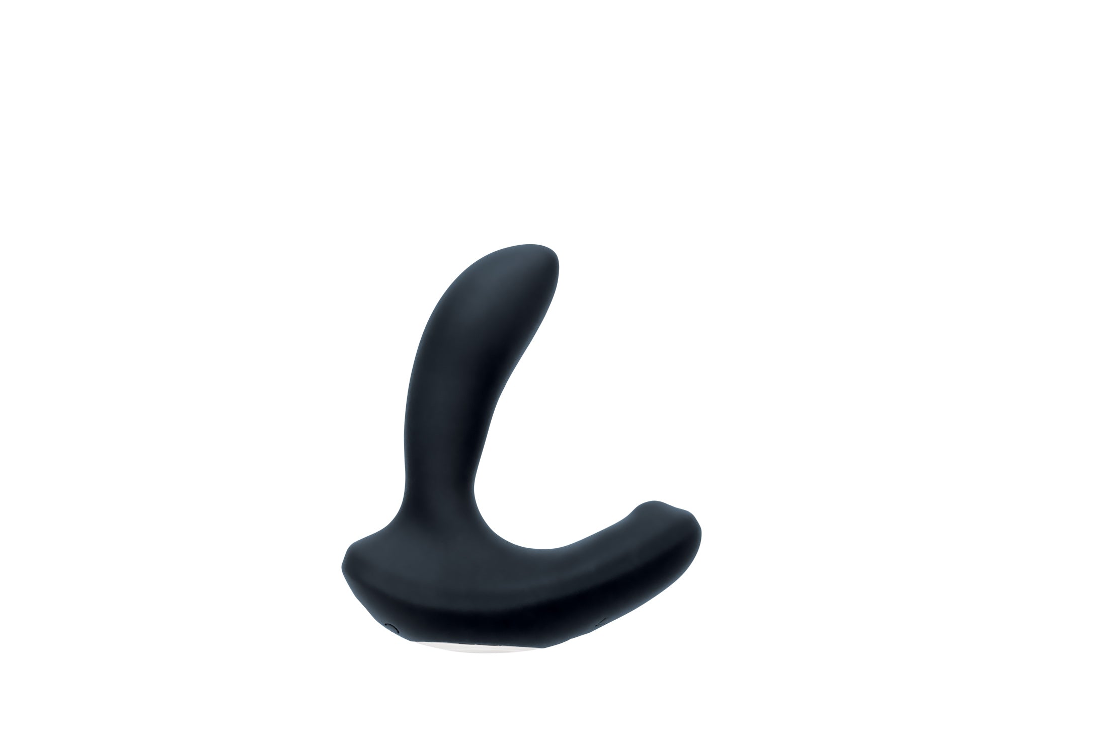 Volt Rechargeable Prostate Massager with Perineum Vibration Black Prostate Tools