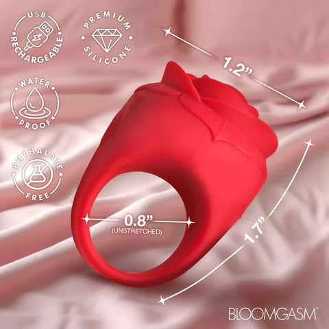 Rose Ring Discreet Finger Vibrator (Red) – Waterproof Finger Vibrator > Sex Toys For Ladies > Finger Vibrators