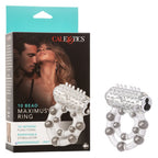 Maximus Waterproof Enhancement Ring with 10 Stroker Beads – Flexible TPR Cock Ring > Cock Ring > Vibrating