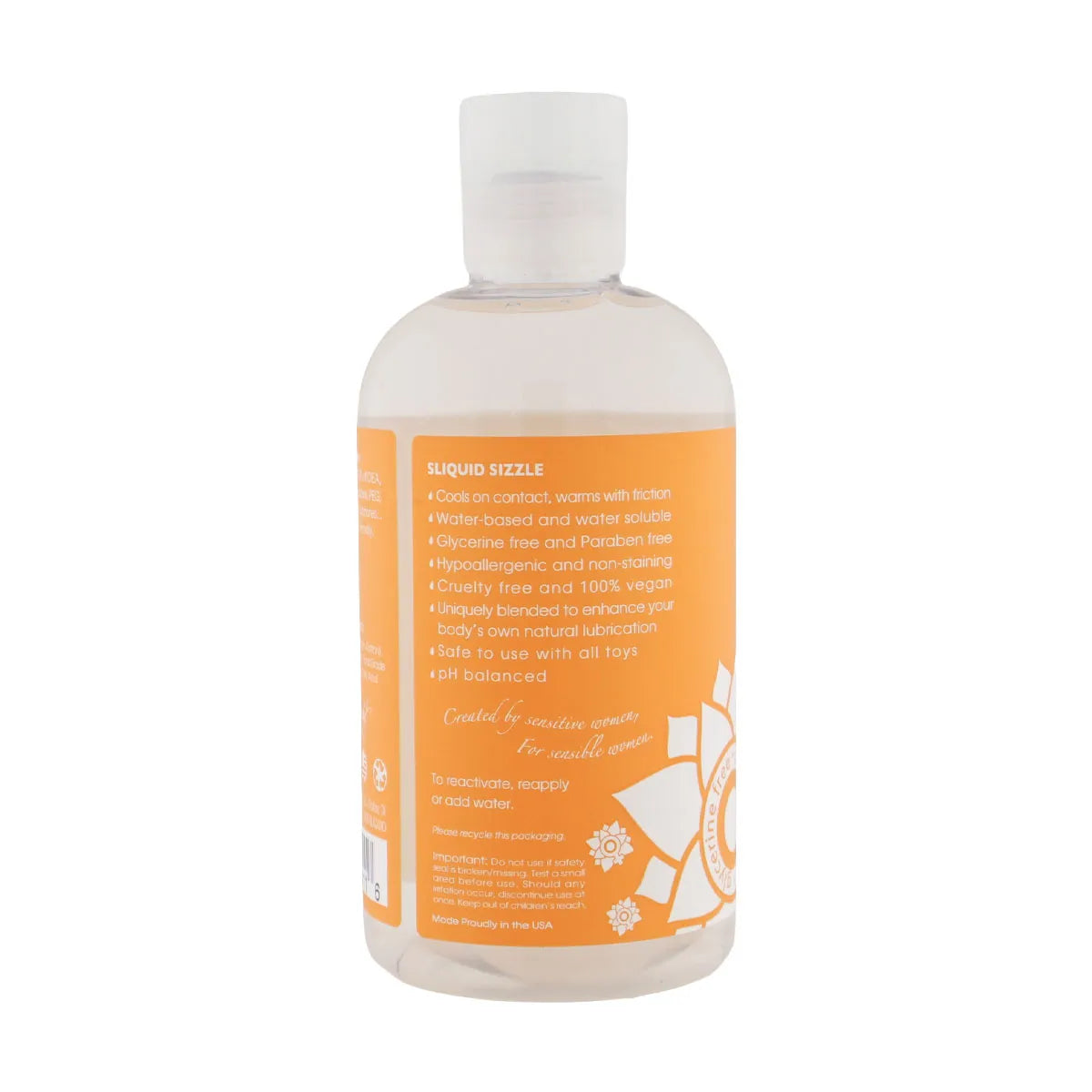 Sliquid Naturals Sizzle – Water-Based Stimulating Personal Lubricant 255 ml > Lube > Water Based
