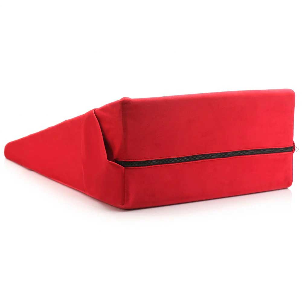 Love Large Wedge Pillow (Red) – Velvet Soft Adult Intimacy Play Pillow > Sex Toys > Sex Positioners