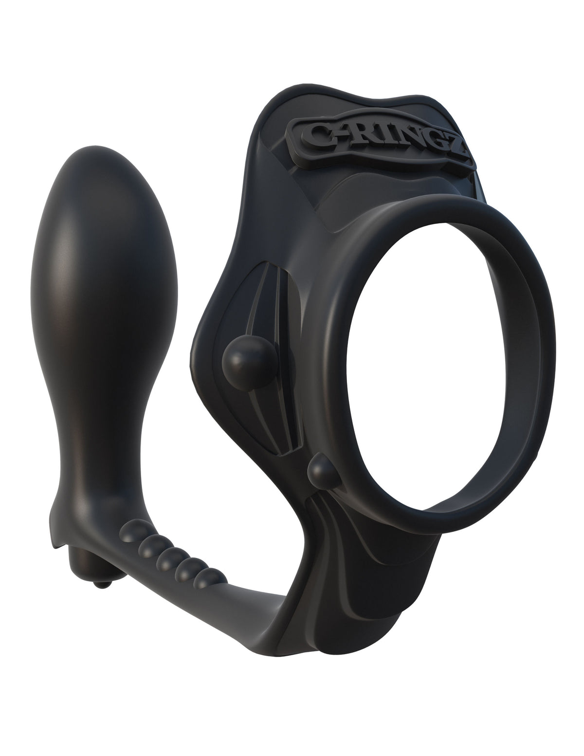 Fantasy Silicone Rock Hard Ass Gasm Performance C-Ring Black > Anal Range > Prostate Plugs