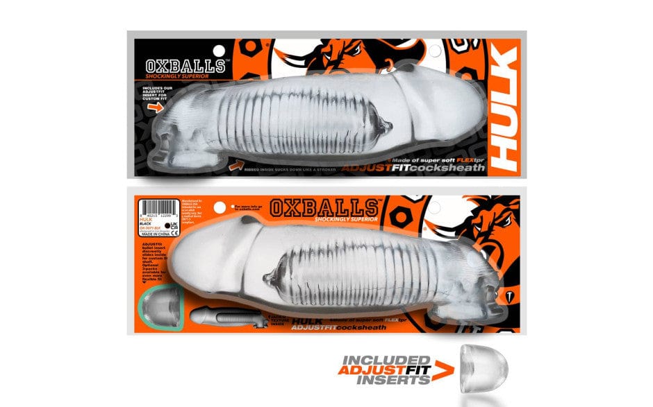Hulk Gargantic Cocksheath Clear 11in Length 2.5in Width > Sex Toys For Men > Penis Sleeves