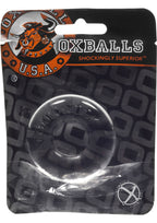 Oxballs Do-Nut 2 Jelly Cockring with Flat Inner Chamber Red > Cock Ring > Single