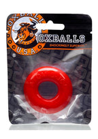 Oxballs Do-Nut 2 Jelly Cockring with Flat Inner Chamber Red > Cock Ring > Single