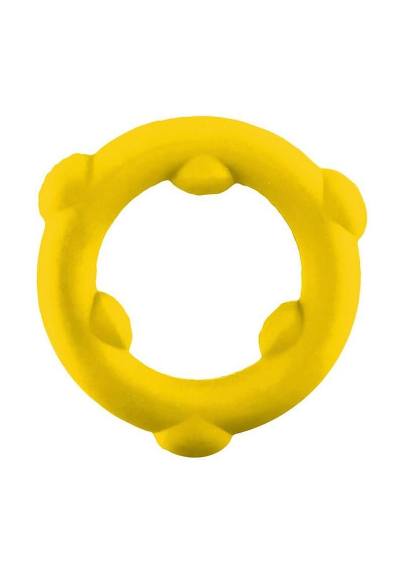 Oxballs Spinner – Mega-Stretch Silicone Cock Ring Yellow > Cock Ring > Single