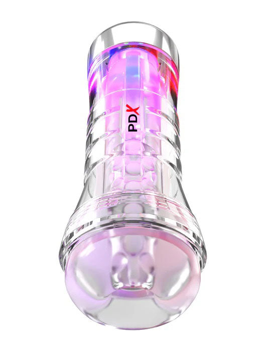 PDX Elite ViewTube XXL (Clear) – LED Stroker Masturbation Aids for Males