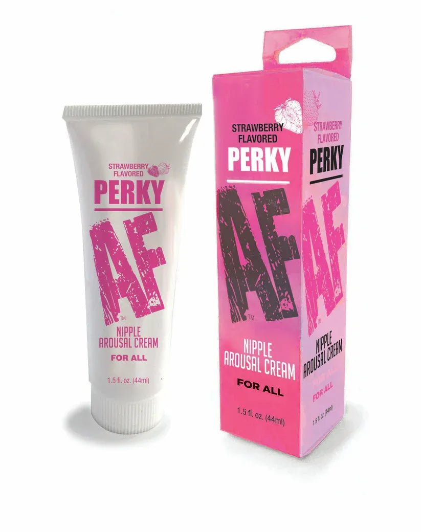 Perky AF Strawberry – Flavored Nipple Arousal Cream 1.5oz Strawberry > Sex Toys > Nipple Stimulators
