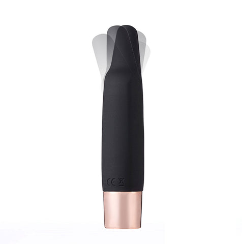 Aspen Wireless Rechargeable Flickering Tip Vibrator Black BULLETS