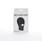 Sex & Mischief Shadow Hood with Mouth Opening – Adjustable Blindfold Mask Black > Bondage Gear > Bondage Hoods